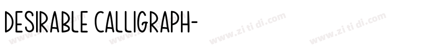 Desirable Calligraph字体转换 Desirable Calligraph字体转换